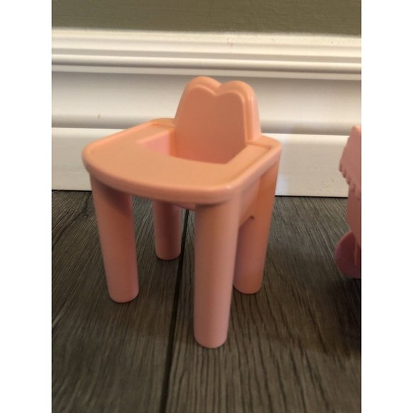 Vintage Playskool Pink Dollhouse Furniture - Picture 6 of 8